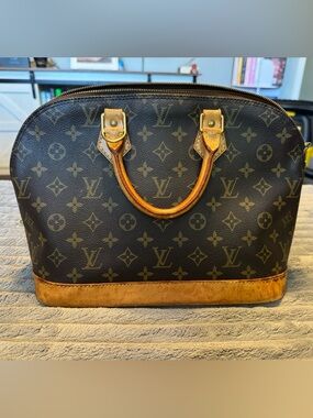 Louis Vuitton Monogram Alma Handbag - Dark Brown & Vachetta
